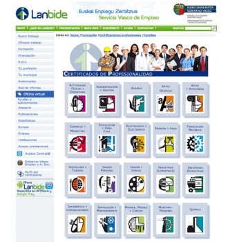 Lanbide, Certificados Profesionales